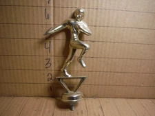 vintage metal man football trophy top only