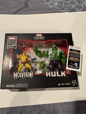 2019 Marvel Legends 80th Anniversary 2 Pack Wolverine vs Hulk Signed COA