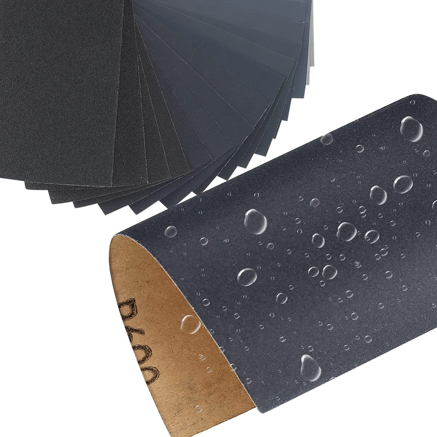 45 Sheets 120 to 7000 Grit Assorted Sandpaper, Wet and Dry Sanding Paper Sheets