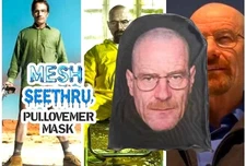 New WALTER WHITE BREAKING BAD Walt Meth Cosplay Face Mask Bryan Cranston Costume
