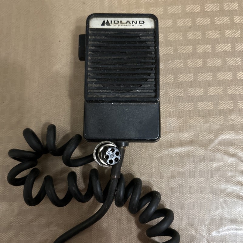 Vintage Midland Hand Held CB Radio Speaker Mic Microphone 5 Pin