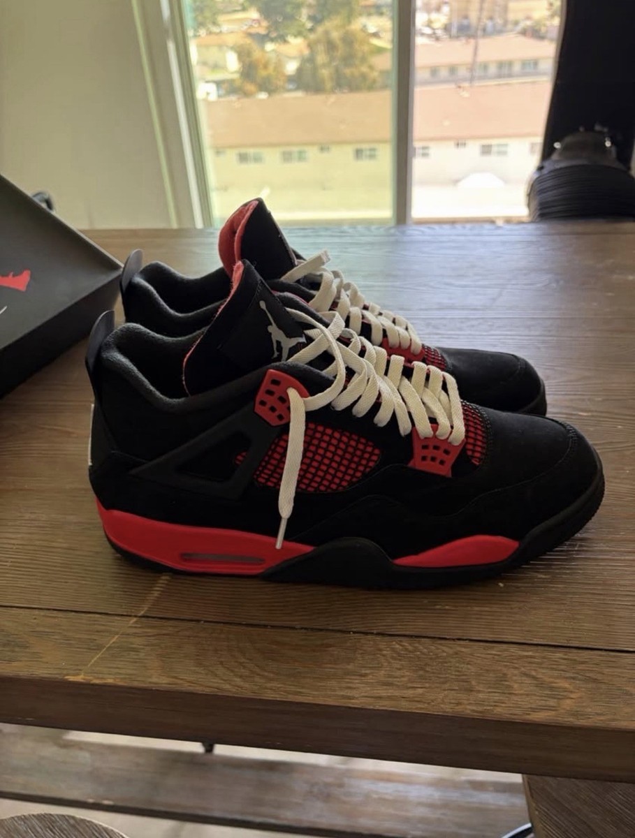 確実正規品 AIRJORDAN4 REDTHUNDER 27cm Nike Air Jordan 4 Red Thunder Black Red CT8527-016 Men's Size 13
