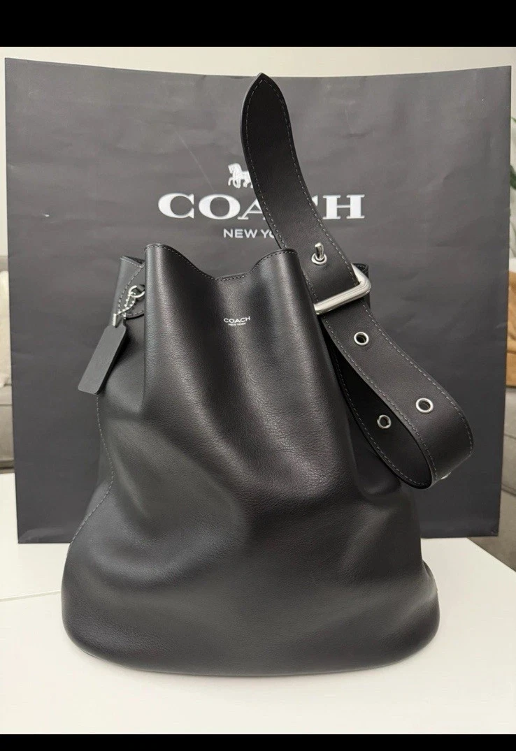 コーチ COACH デンプシー ドローストリング バケットバッグ レザー 黒 25+ Coach Bucket & Drawstring Bag Black Bags & Handbags for Women