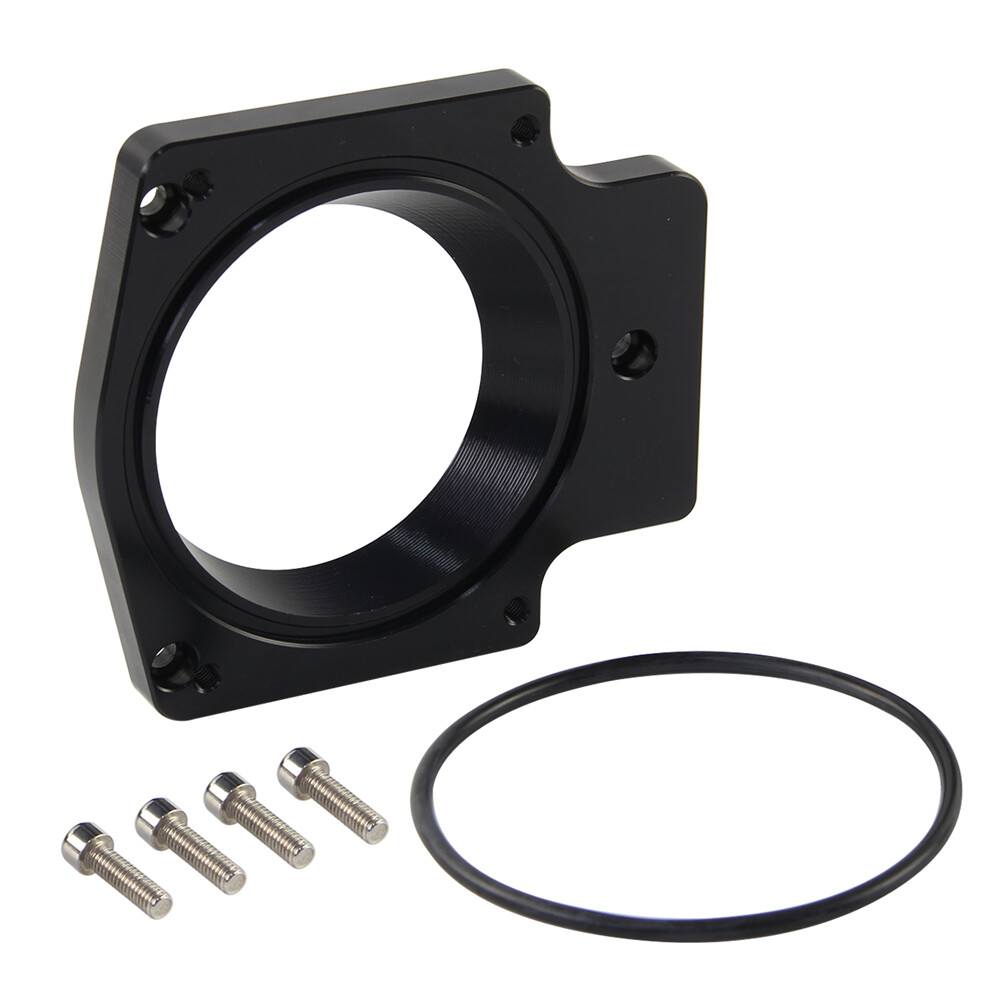 92mm Aluminum Throttle Body Spacer & O Ring for GM III LS1 LS2 LS3 LS6 LS7 LSX
