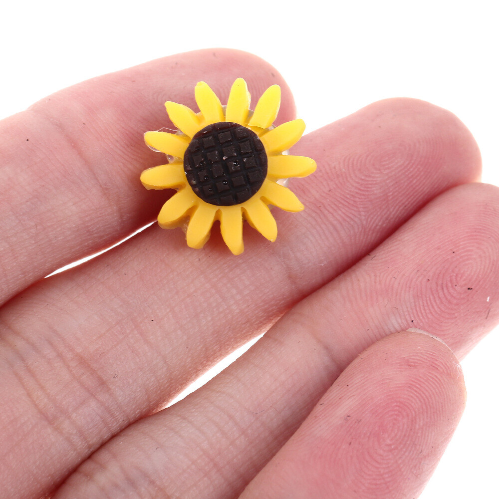 40Pcs Sunflower Push Pins - Decorative Resin Thumb Tacks For Bulletin Boards & Photo Walls