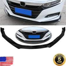 For Honda Accord Glossy Black Front Bumper Body Kit Spoiler Lip 2018-2020 2019