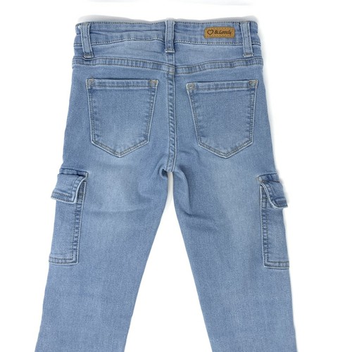 Heart & Lovely Super Skinny Stretch Light Blue Girl's Jeans Size 7 Long Length - Picture 2 of 8