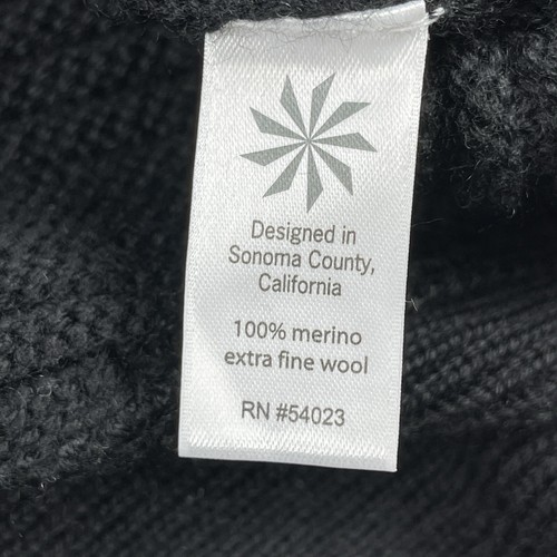 Athleta Sweater Womens XS Black Merino Wool Funnel Tunic Top Cozy Pullover Work - 第 7/10 張圖片