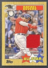 2022 Series 2 1987 Topps All Star Relics #87ASR-RD Rafael Devers