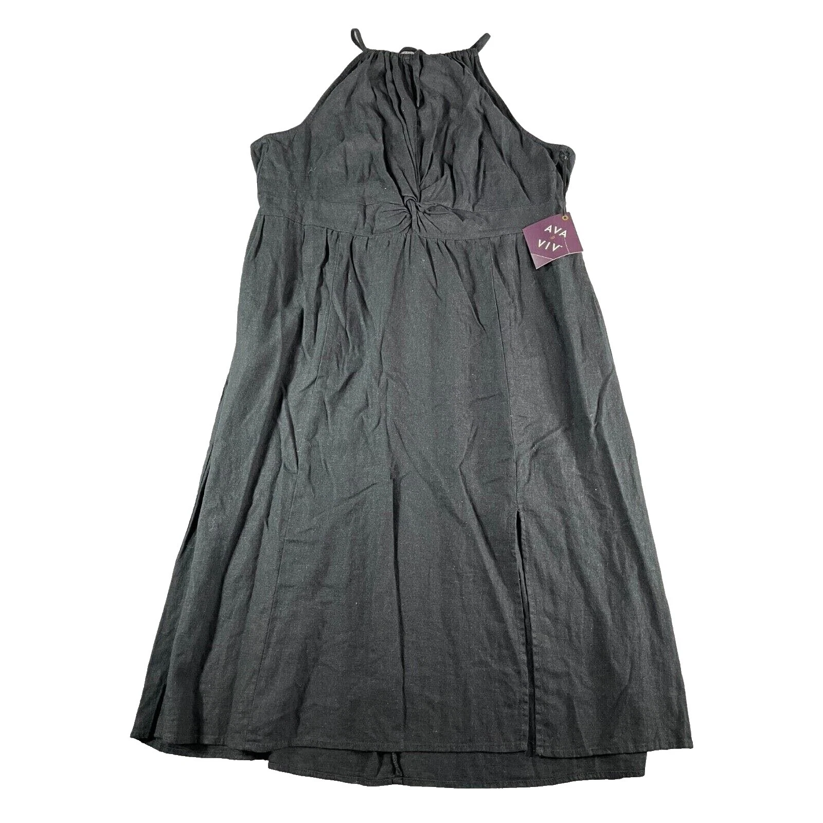 Vestido Halter de Lino para Mujer