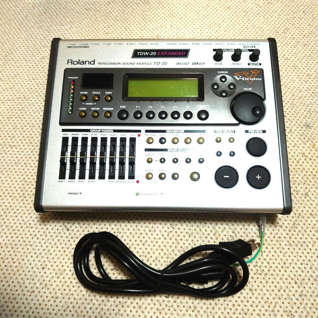 (Free Shipping in US) Roland Electronic Drums TD-20X TDW-20 EXPANDED, Used