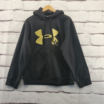 VANDERBILT UNIVERSITY Sweatshirt Hoodie Mens Small Under Armour Loose