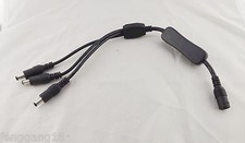LED Strips 1x Female To 3x Male 5.5x 2.1mm DC Power On/Off Switch Splitter Cable