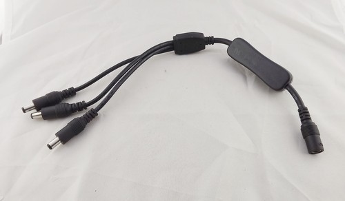 LED Strips 1x Female To 3x Male 5.5x 2.1mm DC Power On/Off Switch Splitter Cable - Bild 1 von 9