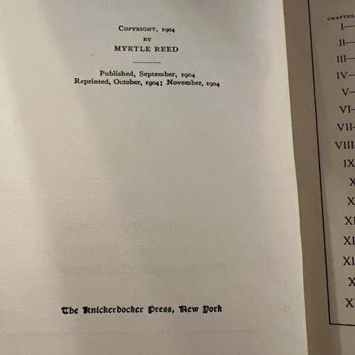 The Master's Violin By Myrtle Reed HC 1905 Knickerbocker Press - Picture 9 of 9