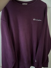 VINTAGE Champion Reverse Weave Sz XL Purple Crewneck Sweatshirt Logo Made In USA