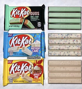 Limited Edition Set Of 3 Kit Kat Birthday Cake Kit Kat Duo Kit Kat Apple Pie 34000402632 Ebay