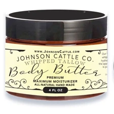 Whipped Tallow Body Butter 4 oz Handmade All natural ingredients No chemicals!