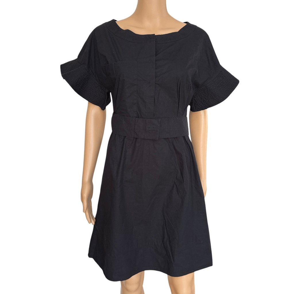 chinese dress ladies Blue Breeze Cotton Midi Dress  Vibes & Petals Belted A-Line