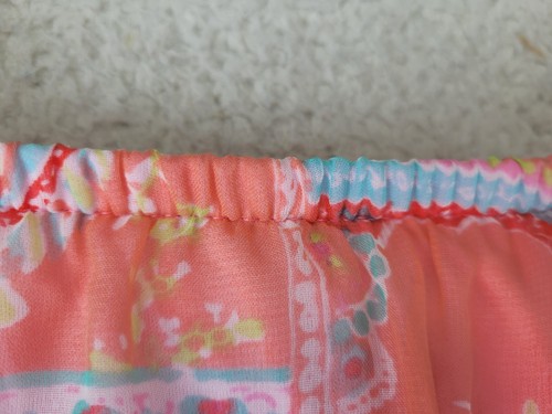 My Michelle Tiered Skirt Womens 8 Colorful Fairy Paisley Sheer Pastels Whimsical - Picture 12 of 23