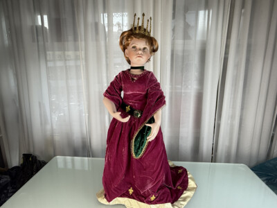 Poupée Porcelaine Ute Kase Lepp 60 Cm - Allemagne - Excellente état