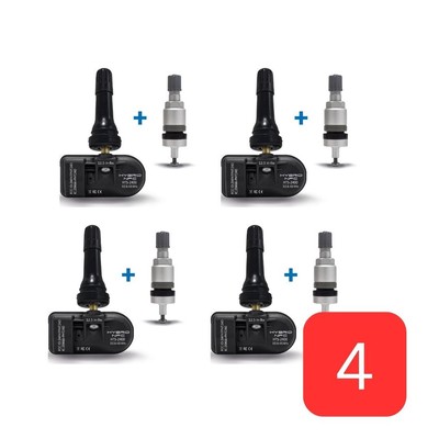 TPMS Sensor Set of 4 OEM Like for Ford Explorer Sport Trac, Pre Programmed 