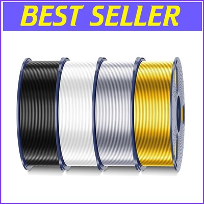 Luxurious Silk PLA+ Filament Set - 4kg with 1.75mm Diameter for Artful Creations