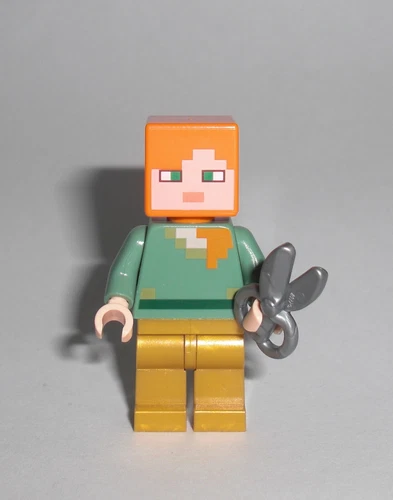 LEGO Minecraft - Alex mit Schere - Figur Minifig Wasserfall Schaf Sheep 21134