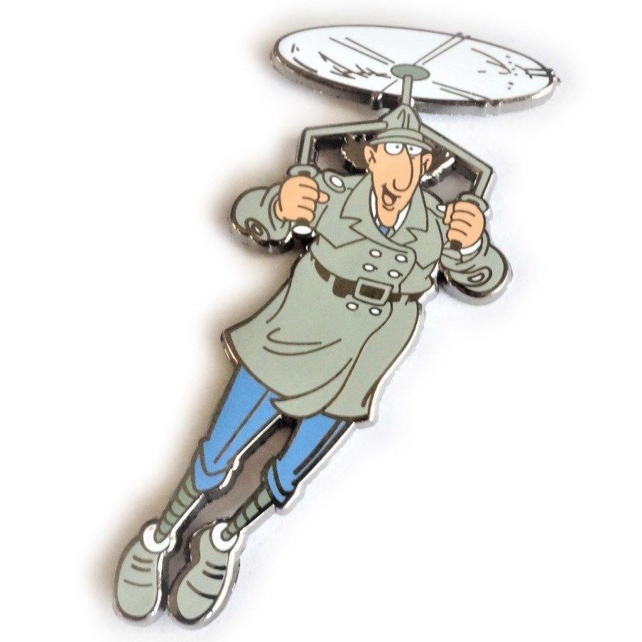Inspector Gadget 80's Cartoon Helicopter Hat Jacket Tie Tack Lapel Pin eBay