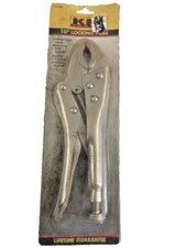 K-R 10" Curved Jaw Locking Pliers - Steel Clamp, Warranty 11226