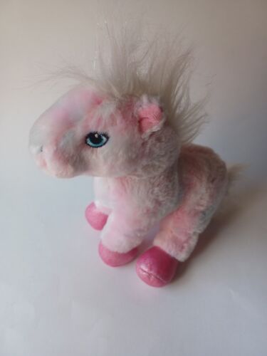 GANZ Webkinz Pink Pastel Plush Horse Stuffed Animal Sparkle Feet NO CODE