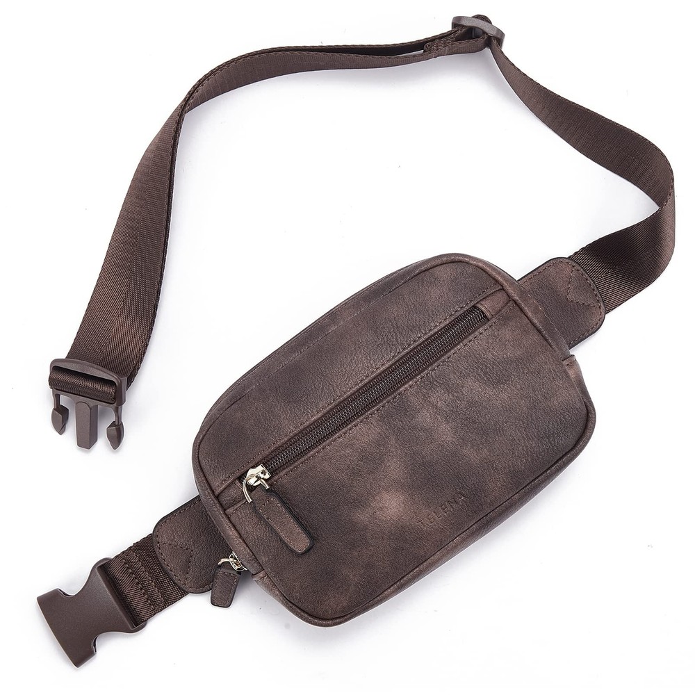 PU Leather Belt Bag for Women - Stylish Crossbody Waist Pack