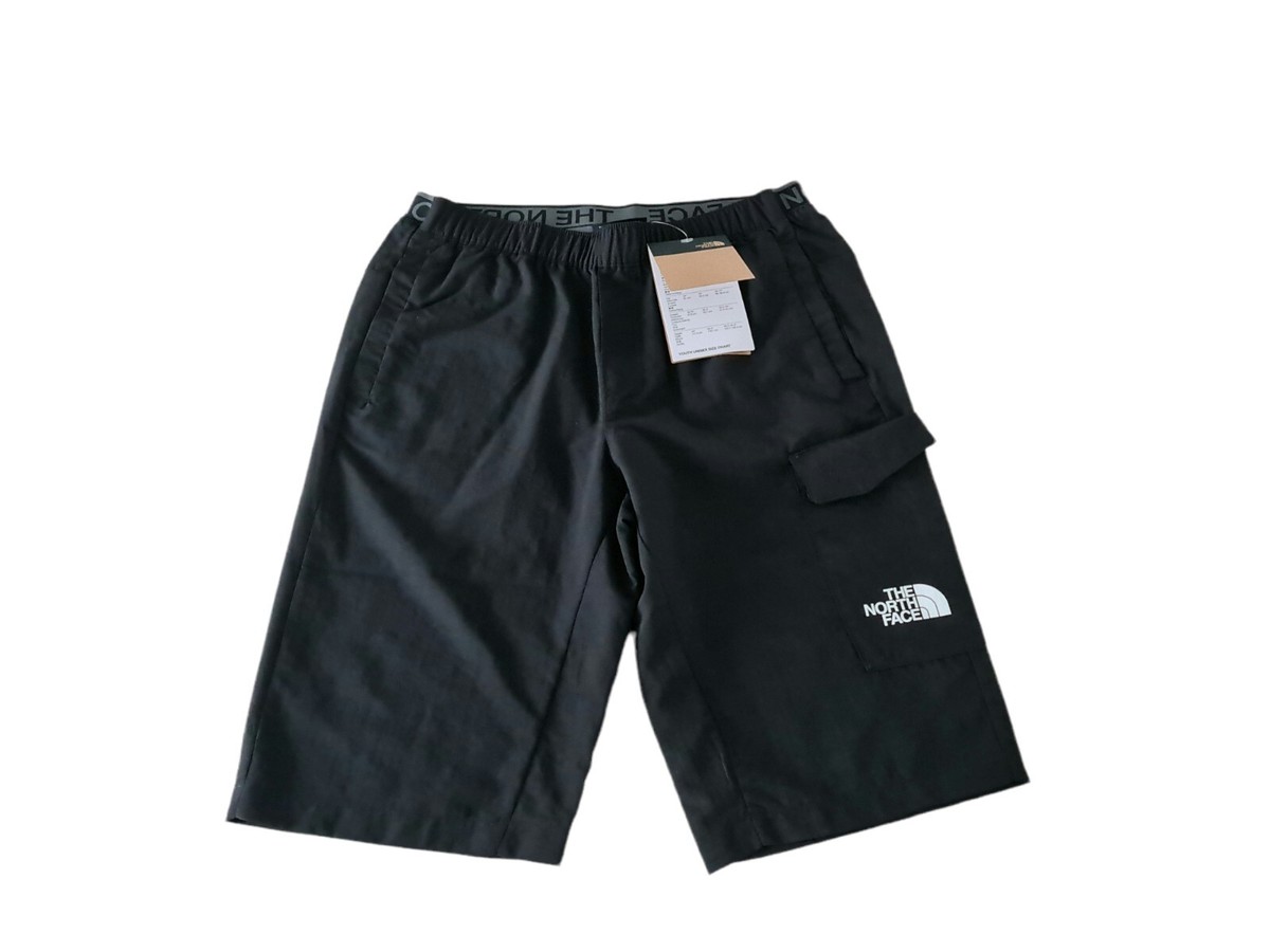 The North Face Black Cargo Shorts Junior Size UK Large Waist