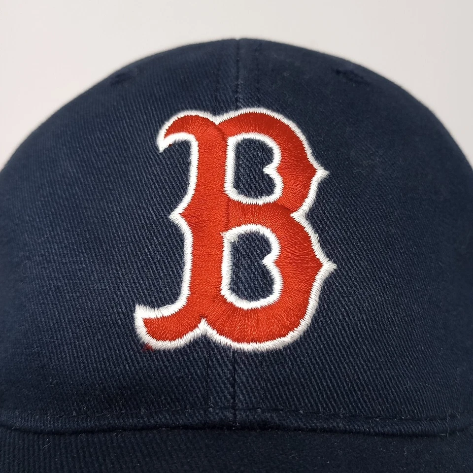 Бейсболка регулируемая Boston Red Sox MLB с вышитым красным логотипом темно-синяя - Изображение 3 из 4