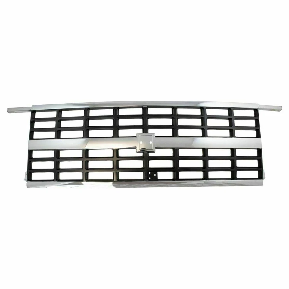 Front Chrome Grille with Dual Headlights For 89-91 Chevrolet Blazer Suburban R/V Foto 2 de 4
