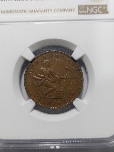 Philippines 1 Centavo, 1915 S, NGC AU Details - Picture 2 of 3
