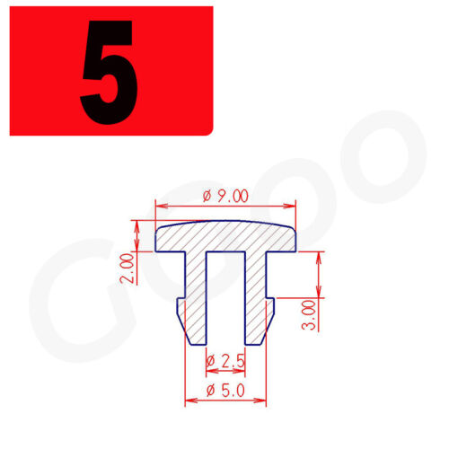 Black Snap-On Hole Plug Silicone Rubber Blanking Seal Bung Pipe Tube 2.5-60.6mm - Picture 10 of 59