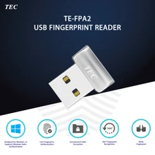 Security Mini USB Fingerprint Reader for Windows 11/10 Hello 360° Touch TE-FPA2