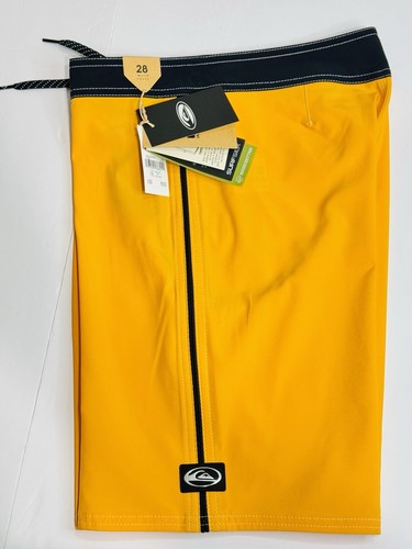 NEW Quicksilver Youth Boys Size 28 Boardshorts Saturn Solid 17” Radiant Yellow - Picture 8 of 17