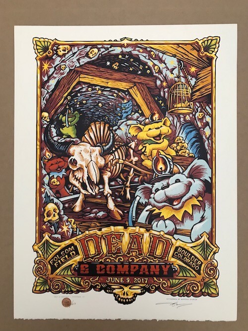 Dead & Company Folsom Field Boulder Colorado 6/9/2017 Poster AJ