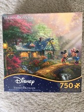 DISNEY THOMAS KINKADE MICKEY & MINNIE SWEETHEART BRIDGE 750 PIECE PUZZLE SEALED