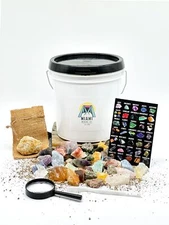 Gem Mining 8 POUNDS of Excitement: Discover Gems and Minerals with Our Authentic