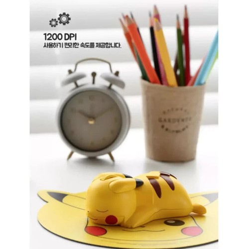 (Official License)Pokemon Pikachu wireless mouse 1200 dpi Bluetooth 5.2/Tracking - Picture 6 of 8