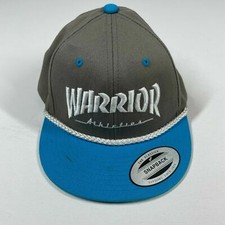 Warrior Athletics Snapback Hat Yupoong The Classics Gray Blue Youth Adjustable
