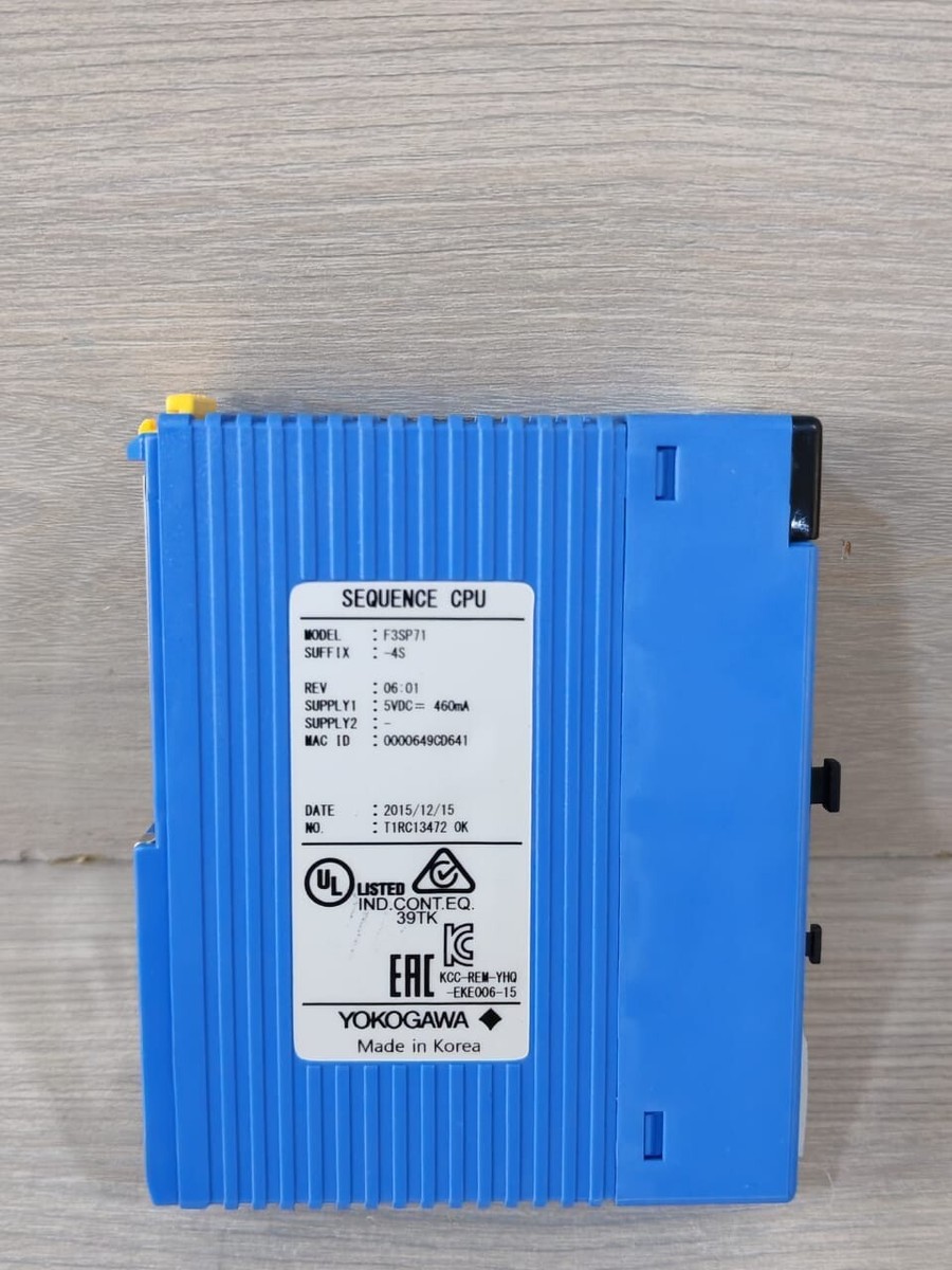 YOKOGAWA F3SP71-4S REV.06.01 SEQUENCE CPU MODULE | eBay