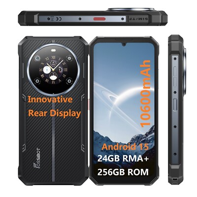 FOSSiBOT F109S Robust Smartphones Dual Screen 24GB+256GB Android 15 10600mAh NFC