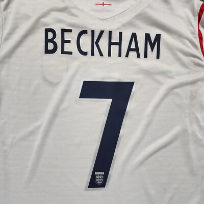 2006 Umbro England Home Soccer Jersey David Beckham Men XL