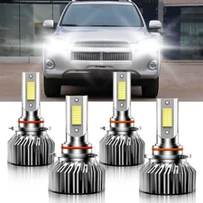For Toyota RAV4 1998-2012 9005 9006 LED Headlight Bulb High Lo Beam Super Bright