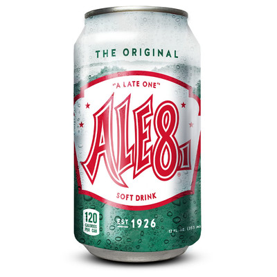 Ale 8 One Ginger Ale Soda with a Caffeine Kick & Hint of Citrus - the Original