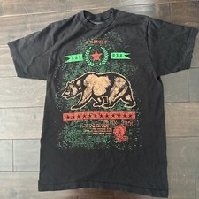 Atonement Shirt Men's California Bear Black Size Medium 100% Cotton Made In USA